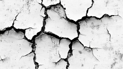 Obraz premium Experience a high-contrast, gritty aesthetic with this detailed black and white grunge texture, featuring worn surfaces, scratches, and faded areas, perfect for creative overlays.