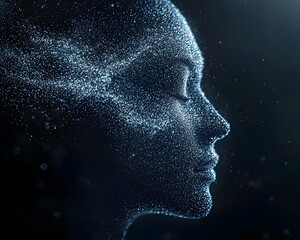 Shifting Digital Face of   Adaptable Intelligence Concept