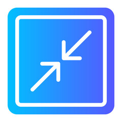 Obraz premium exit fullscreen gradient icon