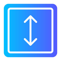 up down gradient icon