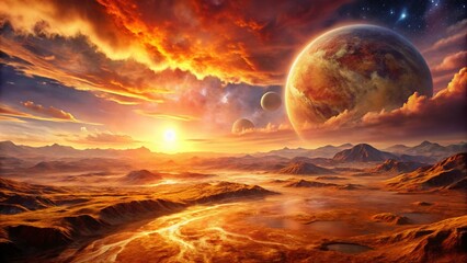 Captivating Landscape of Planet Venus: A Stunning Vision of Otherworldly Beauty