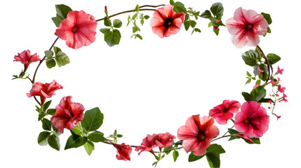 circle flower border png transparent background