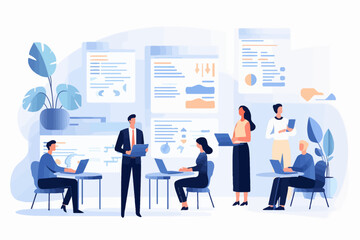 Professionals engaging in training 