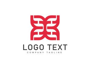 Creative minimal letter logo monogram icon design vector template
