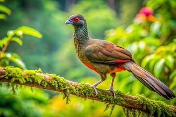 Colombian Chachalaca in Natural Habitat - Urban Exploration Photography