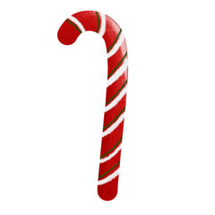 Christmas Watercolor Illustration, Christmas Clipart Design Illustration , Red white green sugar stick