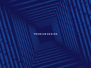Premium background design with diagonal dark blue stripes pattern. Vector horizontal template for digital lux business banner, contemporary formal invitation, luxury voucher, prestigious gift certific