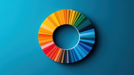 Obraz premium Reflect on the role of color theory in graphic design