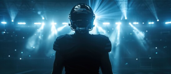 football player athlete on the field