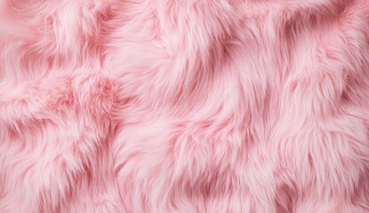 Fototapeta premium Soft Fluffy Pink Fur Texture Background