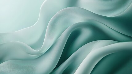 Obraz premium A high-resolution abstract green background with soft gradients and minimalist design, perfect for clean and modern aesthetics.