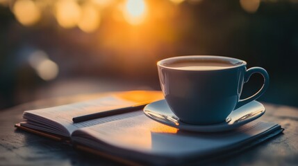 Obraz premium Setting intentions in the morning can guide your day.