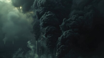 Obraz premium Dark Smog Clouds