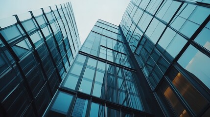 Obraz premium Modern Glass Skyscraper Architecture