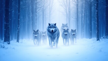 background with wolf