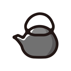 Japanese tea outline icon for graphic design, apps and websites