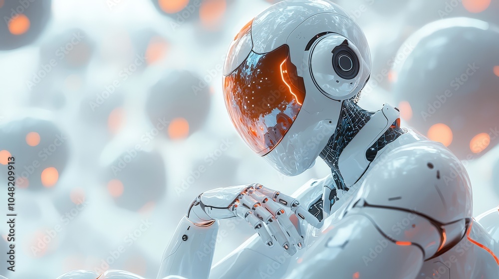 Poster an elegant depiction of an ai-powered system focusing on user interface color schemes in website des