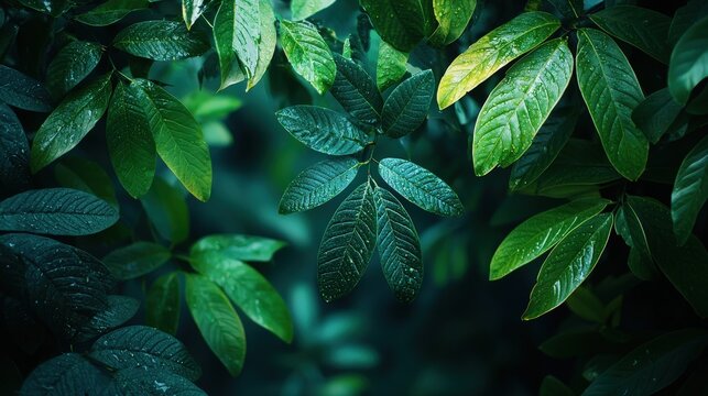 An elegant representation of AI software recognizing natural colors in a lush forest setting, showcasing the analysis of leaf and sky hues in a simple, minimalist design.