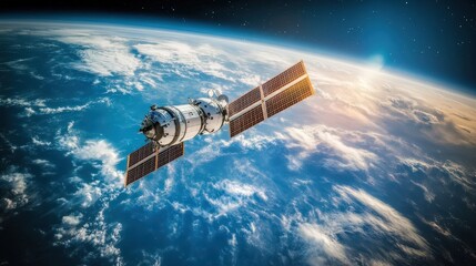 Obraz premium Space law is a growing field that addresses the legal and regulatory challenges of space exploration and commercialization.