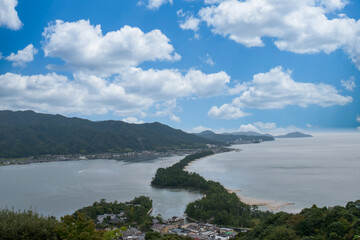 天橋立ビューランドから見下ろす天橋立