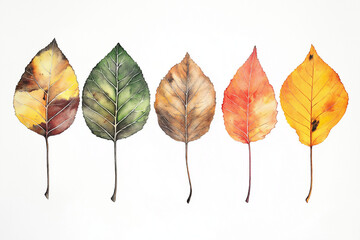 Autumn leaves collection