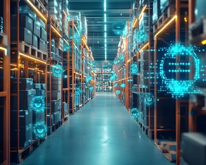 AI Powered Smart Shelving System in a Warehouse with Intelligent Lighting for Item Tracking