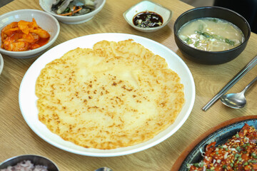 Korea style pancake food. Potato Pancake