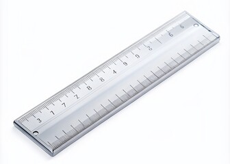 High-Quality Product Photography of a Ruler on a White Background for Educational and Creative Use