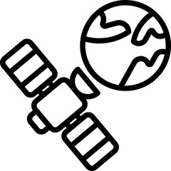 Satellite Earth Icon