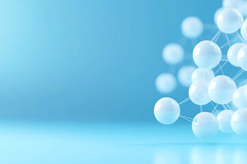 HR network with collaborative team management, 3D illustration