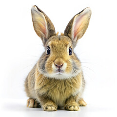 Obraz premium rabbit. rabbit, animal, isolated, bunny, mammal, pet, fluffy, white, fur, pets, hare, easter, brown, small, cute, domestic, animals, baby, furry, rodent, rabbits, farm, white background, grey, gray