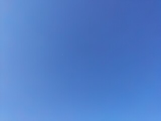 a clear sky without clouds.