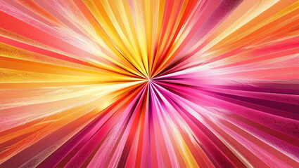 Obraz premium Light rays radiate from a central point, creating a stunning burst of color against a transparent background, cutout, png