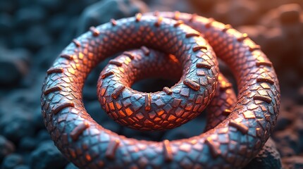 close up of a snake