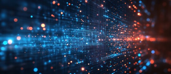 Obraz premium Abstract Digital Network Background