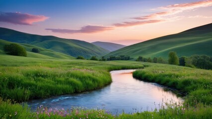 Fototapeta premium Elegant calming background wallpaper HD, crafted to create a tranquil and harmonious setting on any digital screen
