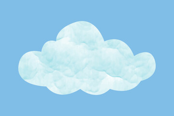 clouds on blue background