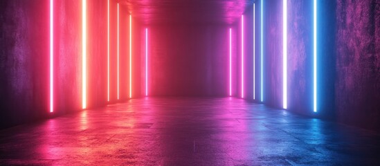 Neon Lights in a Dark Room