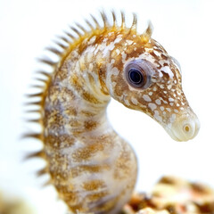 Naklejka premium Sea Horse Isolated