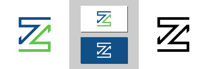 z letter sign icon white and ...