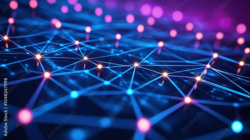 Poster Abstract Network of Interconnected Glowing Points