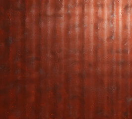 Grunge red metal wall texture background, suitable for Halloween theme background, old cracks in cement, dusty old film effect texture, horror concrete imitation facade wall, generative AI