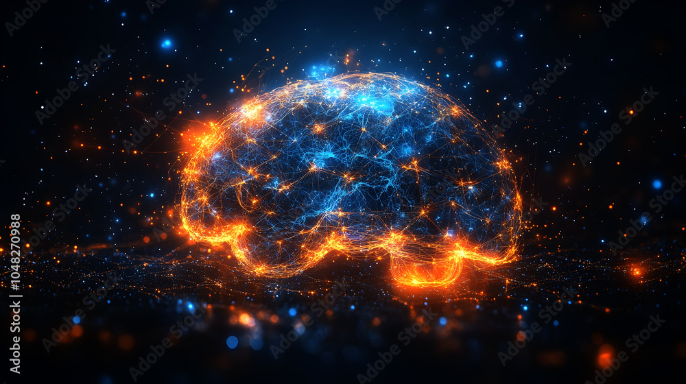 Fototapete ai-controlled humans:exploring the unsettling possibilities of neurolink brain-computer interfaces a