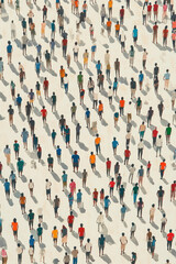 Fototapeta premium Full Body People On White Background