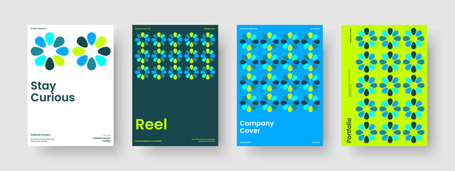 Obraz premium Isolated Report Layout. Creative Poster Template. Modern Brochure Design. Book Cover. Background. Business Presentation. Banner. Flyer. Pamphlet. Leaflet. Handbill. Journal. Portfolio