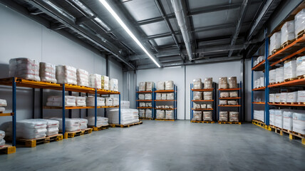 warehouse workers in warehouse, ai generated