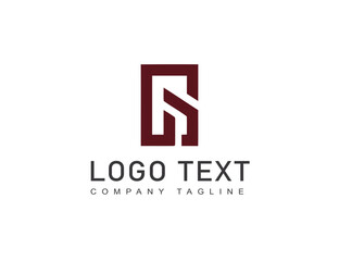 Obraz premium Letter r g Logo template Isolated Brand Identity Icon Abstract Vector graphic