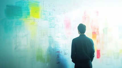 Creative Mind at Work with Colorful Background