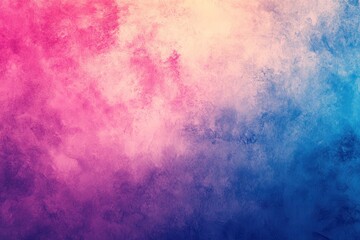 Obraz premium Colorful gradient backdrop featuring tints of pink, magenta, blue, and purple with a textured finish for website banners, headers, or poster creations