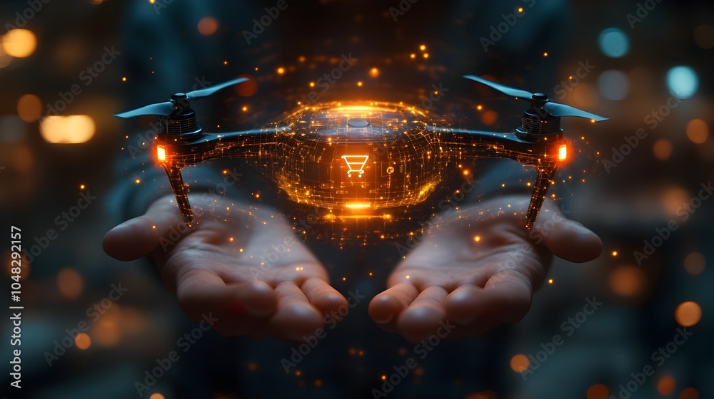 Poster illuminating the future:visionary digital concepts ignite imagination and possibility. radiant energ